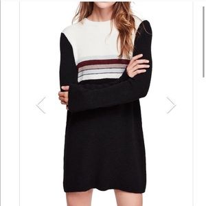 NWT Free People Colorblock Swift Sweater Dress